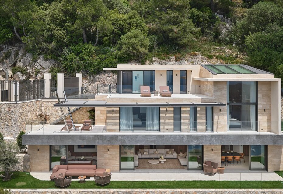 Location villa luxe vue mer Villefranche 10 personnes