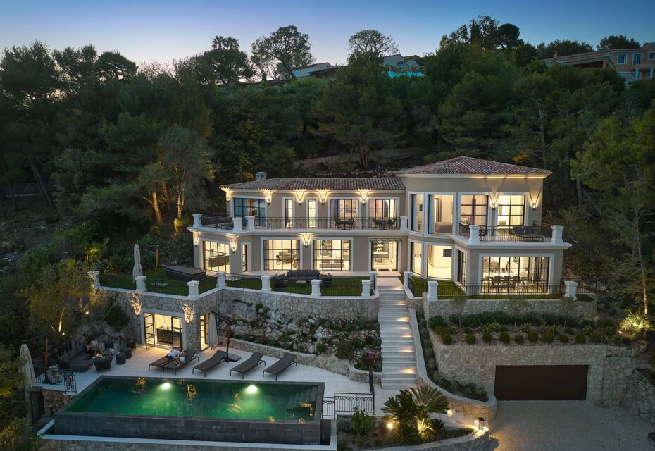 Location villa luxe 12 personnes, Côte d'Azur.