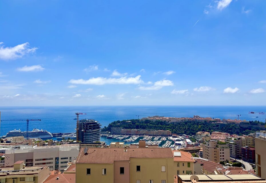 Coquet T2 de 50m² proche de Monaco- Vue mer panoramique et Garage
